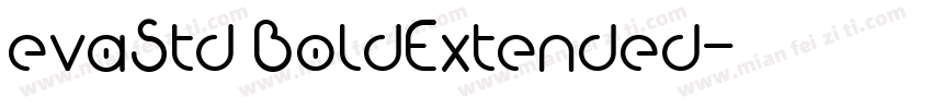 evaStd BoldExtended字体转换